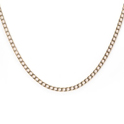 Lot 353 - A 9ct gold curb link chain