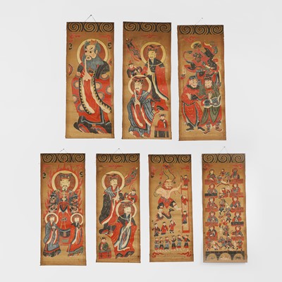 Lot 97 - A group of seven ceremonial Daoist scrolls
