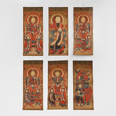 Lot 99 - A group of six ceremonial Daoist scrolls