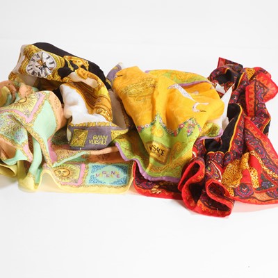 Lot 1416 - A group of four Gianni Versace foulards