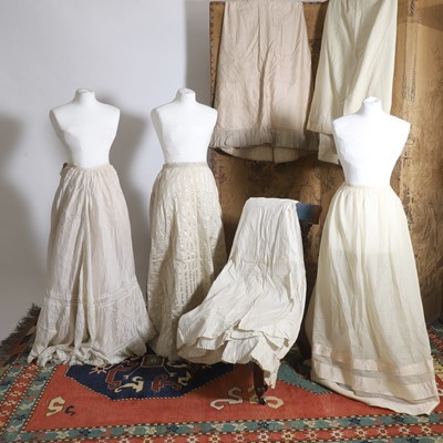 Lot 523 - A collection of six Victorian skirts