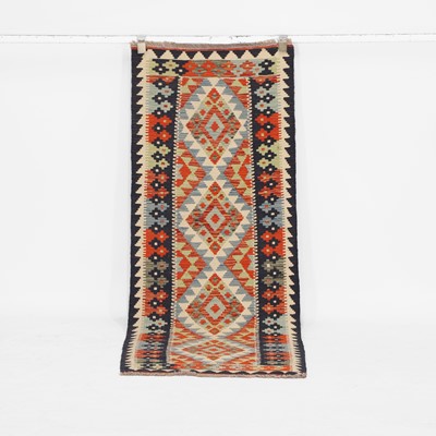 Lot 478 - A flat-weave wool runner
