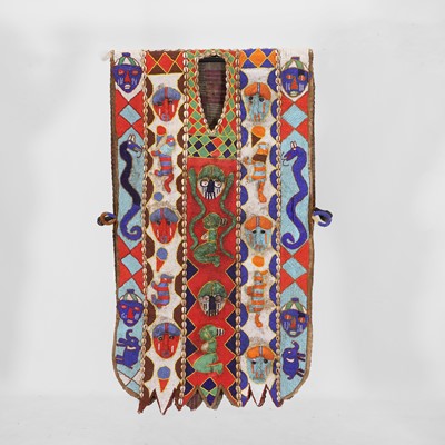 Lot 145 - A beaded ceremonial tunic