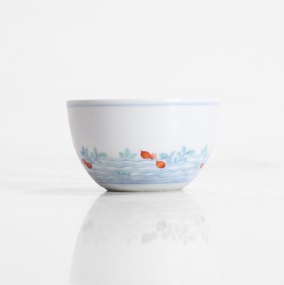 Lot 571 - A Chinese doucai tea bowl