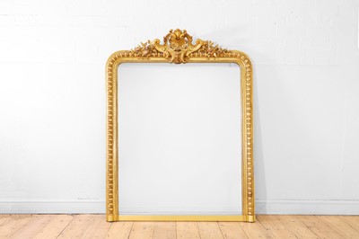 Lot 532 - A Victorian carved giltwood and gesso overmantel mirror