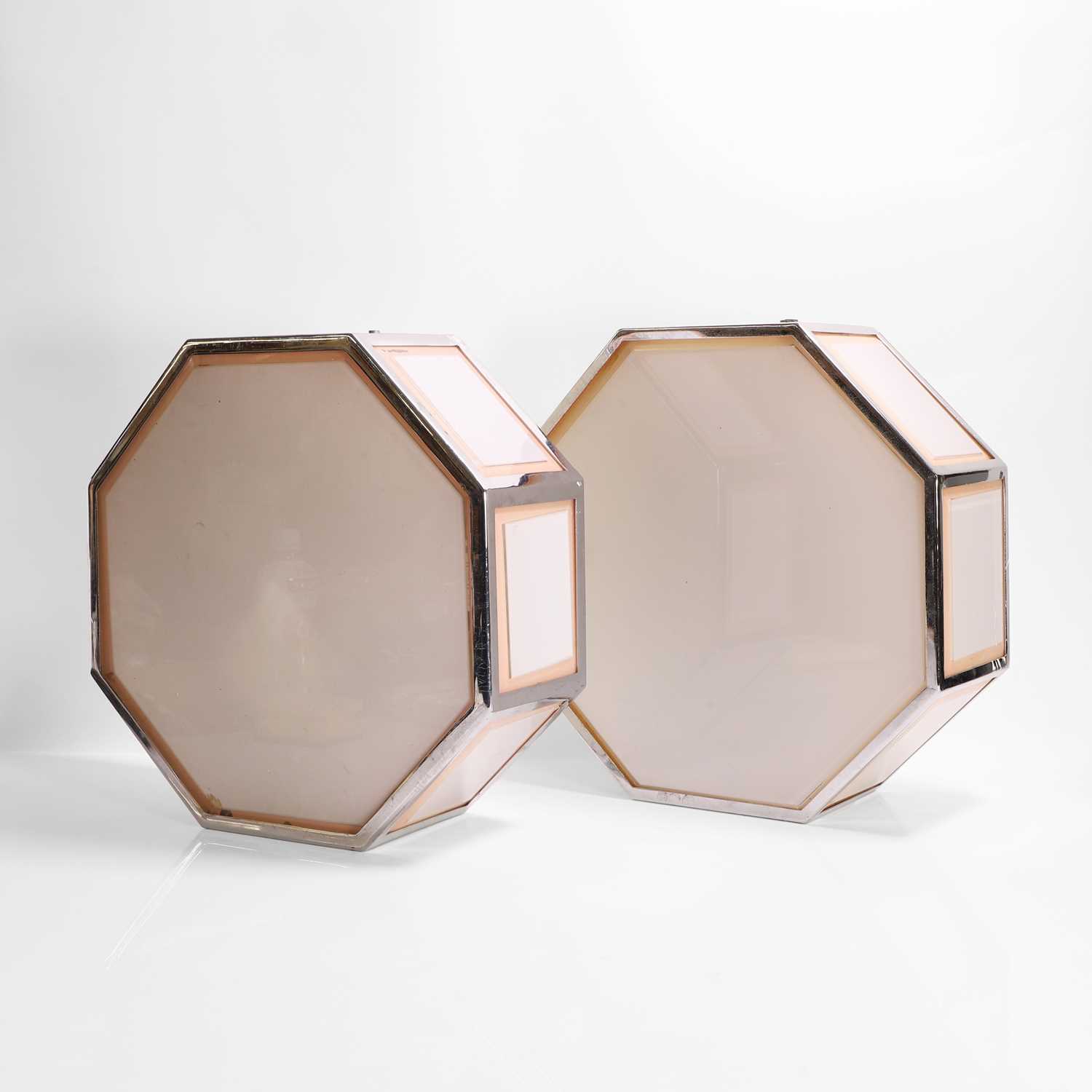 Lot 63 - A pair of Art Deco octagonal ceiling lights