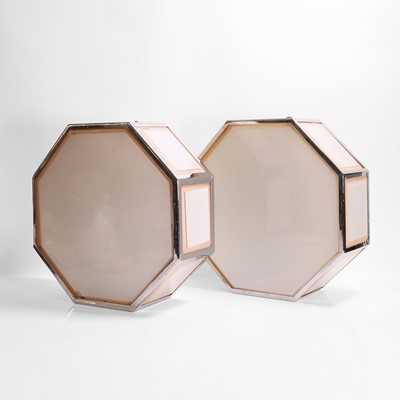 Lot 63 - A pair of Art Deco octagonal ceiling lights