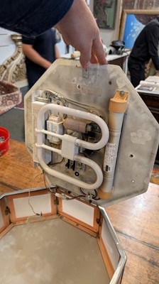 Lot 63 - A pair of Art Deco octagonal ceiling lights