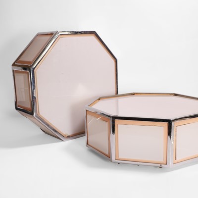 Lot 63 - A pair of Art Deco octagonal ceiling lights