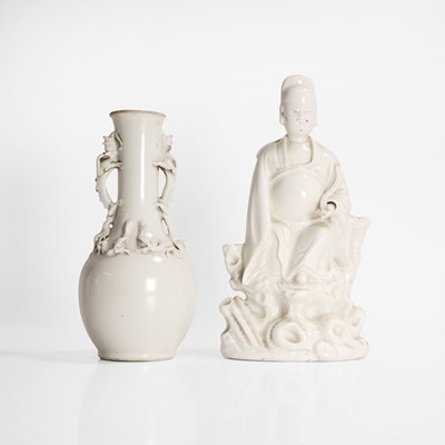 Lot 54 - A Chinese blanc de Chine figure