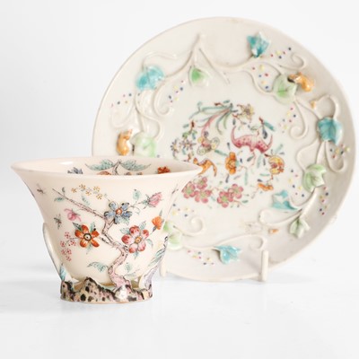 Lot 68 - A Chinese blanc de Chine libation cup