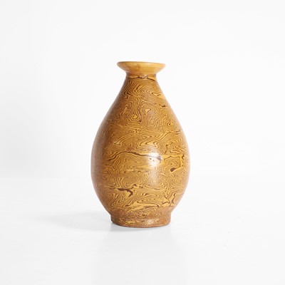 Lot 4 - A Chinese marbled clay vase
