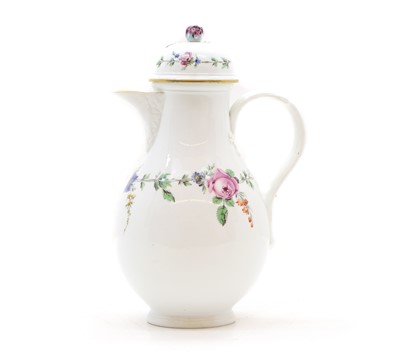 Lot 81 - A Meissen porcelain coffee pot