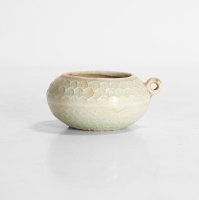 Lot 1 - A Chinese qingbai-glazed bird feeder