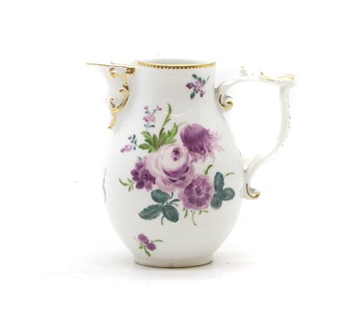 Lot 312 - A Meissen porcelain cream jug