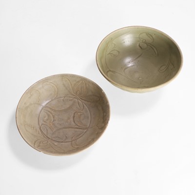 Lot 76 - A Chinese celadon dish