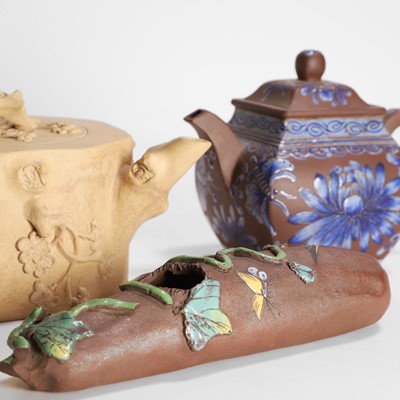 Lot 56 - A collection of Chinese Yixing stoneware