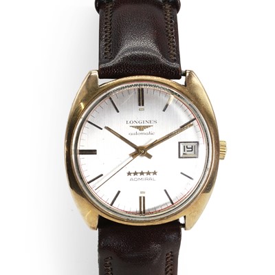 Lot 429 - A gentlemen's Longines Admiral automatic strap watch