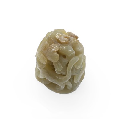 Lot 244 - A Chinese jade carving