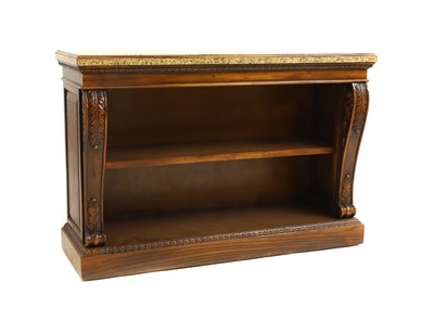 Lot 544 - A George IV style mahogany open bookcase