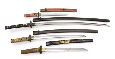 Lot 258 - A group of four Japanese swords
