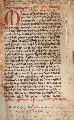 Lot 230 - 15th. Century MANUSCRIPT
