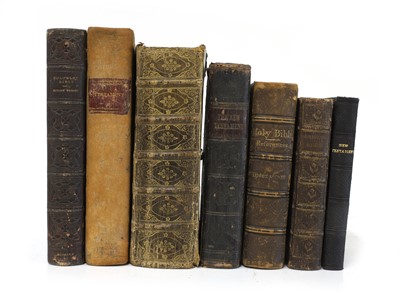 Lot 391 - Seven Bibles: BIBLE, ETC