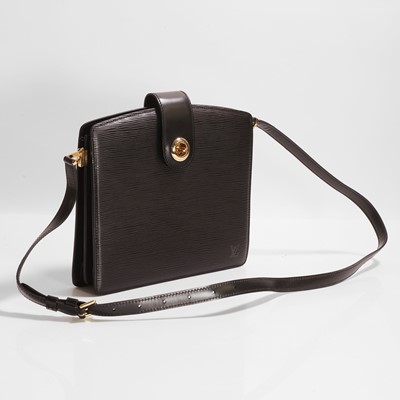 Lot 482 - A Louis Vuitton black Epi leather shoulder bag
