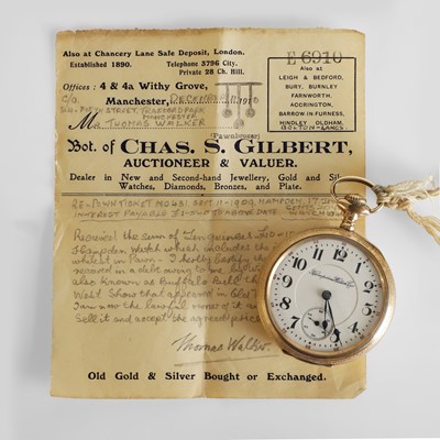 Lot 110 - A Buffalo Bill gold-filled pocket watch