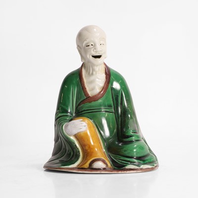 Lot 281 - A Chinese sancai-glazed figure