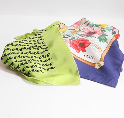 Lot 505 - Two Gucci scarves