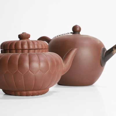 Lot 22 - Two Chinese Yixing stoneware teapots