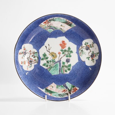 Lot 10 - A Chinese famille verte plate