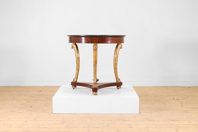 Lot 299 - An Empire mahogany and parcel-gilt guéridon