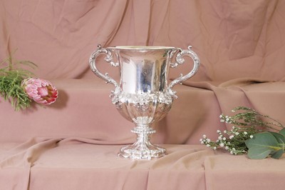 Lot 314 - A Victorian silver twin-handled cup