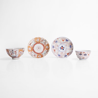 Lot 101 - Two pairs of Chinese export cups and saucers