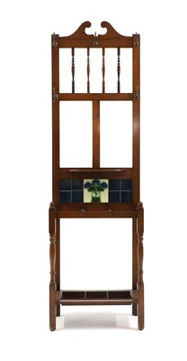Lot 392 - A mahogany hall stand
