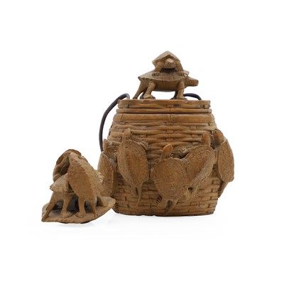 Lot 262 - An amusing Japanese wood tonkotsu