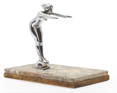 Lot 220A - An Art Deco chrome nude