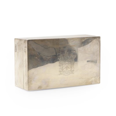 Lot 72 - A silver cigar box