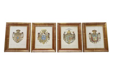 Lot 480 - A collection of four framed crests