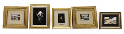 Lot 391A - Five Italian pietra dura panels