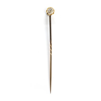 Lot 40 - An old cut diamond stick pin