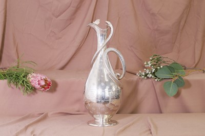 Lot 322 - A Victorian silver wine ewer