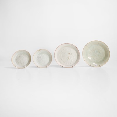 Lot 257 - A collection of Chinese qingbai-glazed dishes