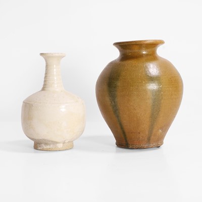 Lot 256 - A Chinese white-glazed vase