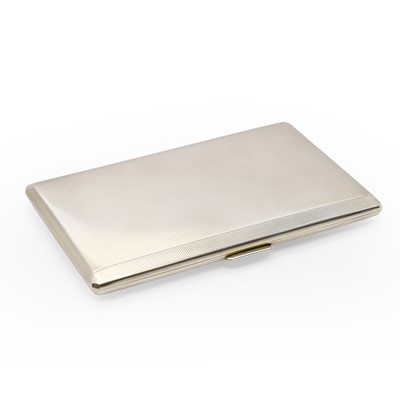 Lot 84 - A silver pocket cigarette case