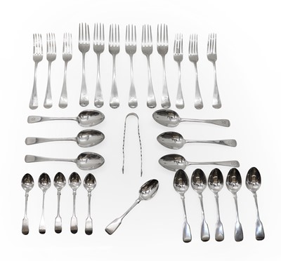 Lot 44 - A matched silver table service