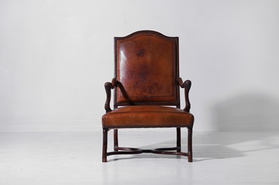 Lot 514 - A Louis XV carved beech fauteuil