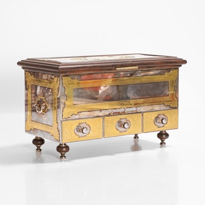 Lot 449 - A Christofle jewellery box